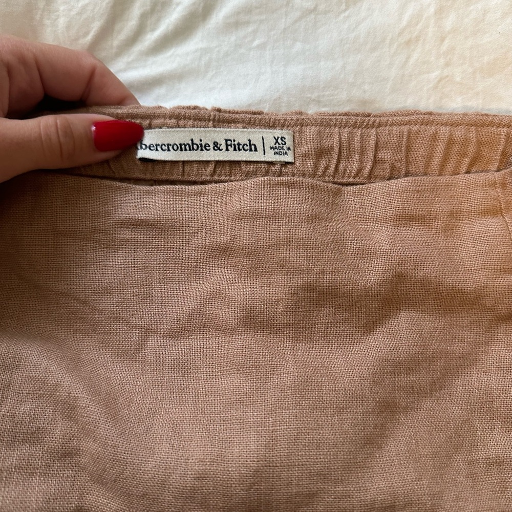 Abercrombie linen blend skirt